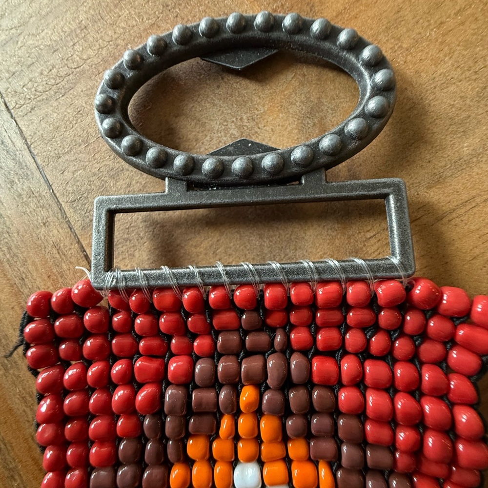 Vintage Bead Stretch Belts Set of 2 Boho Western Festival Hippie Chic - Picture 4 of 6